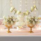 Gold Urn Vase for Wedding, Tall Vases Centrepieces for Table, 2Pcs in Gold, alternate view 2