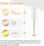 Gold Vases for Centerpieces Wedding - 10 Pcs 39.4in Tall Vase Chandelier Centerpiece for Tables - Flower Stand, alternate