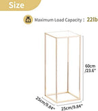 Gold Vases for Centerpieces with Acrylic Panel, 23.6" Tall, 2 Pcs in Gold, alternate view 3