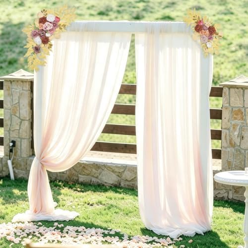 Gold Wedding Arch Flowers Decor Set of 2, alternate view 2