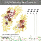 Gold Wedding Arch Flowers Decor Set of 2, alternate view 3