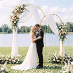 Gold Wedding Arch Stand, Arch Backdrop Stand Set of 2, alternate view 4