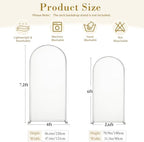 Gold & Yellow Arch Backdrop Cover 7.2FT 6FT Wedding Arch Covers Set of 2 in 6+7.2ft in Gold+Yellow, alternate view 6