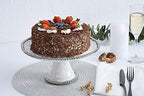 Golden Salerno Round Cake Stand (White) in White, alternate view 2