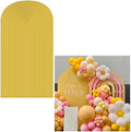 Golden Yellow Ripples Pattern Arch Backdrop Cover for Birthday Party Wedding Baby Shower Decorations Chiara