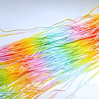 Gradient Pastel Foil Fringe Curtain - Pastel Color Backdrop Streamers for Kids, alternate view 5