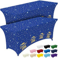 Graduation 2026 Spandex Tablecloth 6ft 2 Pack Blue