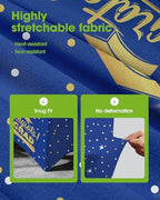 Graduation 2026 Spandex Tablecloth 6ft 2 Pack Blue, alternate view 3