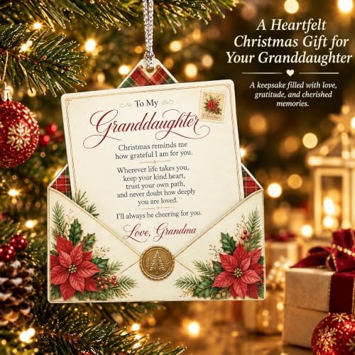Granddaughter Ornament 2026, Granddaughter Gifts from Grandma, Granddaughter Christmas Ornament, for Grandkids, alternate