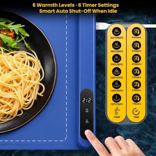 Graphene Warming Mat for Food Extra Large (43"x16") with Insulation Pad for Countertop, Chafing Dishes for, alternate view 6