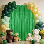 Grass Green Sequin Backdrop Curtain 10FTx10FT Glitter Grass Green Background Drapes Sparkle Photography Backdrop, alternate
