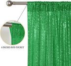 Grass Green Sequin Backdrop Curtain 4FTx8FT Glitter Grass Green Background Drapes Sparkle Photography Backdrop, alternate