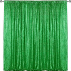 Grass Green Sequin Backdrop Curtain 8FTx8FT Glitter Grass Green Background Drapes Sparkle Photography Backdrop
