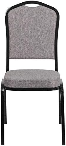 Gray Crown Back Stacking Banquet Chair, 4-Pack, alternate view 5
