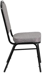 Gray Crown Back Stacking Banquet Chair, 4-Pack, alternate view 6