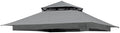 Gray Gazebo Cover Compatible with COOS Bay 11x11, CoolSpot 11'x11'