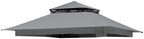 Gray Gazebo Cover Compatible with COOS Bay 11x11, CoolSpot 11'x11'
