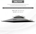 Gray Replacement Gazebo Cover Compatible with ABC 9X9ft in 9X9ft, alternate view 3