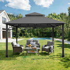 Gray Replacement Gazebo Cover Compatible with ABC 9X9ft in 9X9ft, alternate view 6
