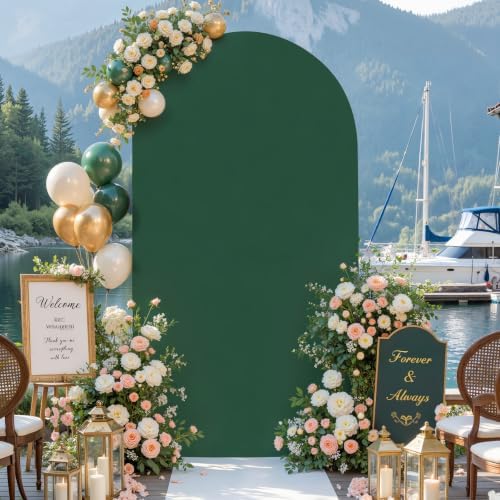 Green Arch Backdrop Cover 6.6FT Party Wedding Arch Covers Stretchy Backdrop Baby Shower Bridal Shower Birthday, alternate