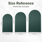 Green Arch Backdrop Set of 3, 6ft 6.6ft 7.2ft Stretchy Spandex Fitted Cover for Round Top Chiara Stand, alternate view 4