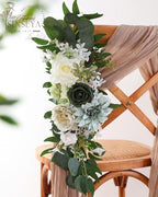 Green Artificial Flowers Combo for Wedding & Home Decor in Forest Green, alternate view 4