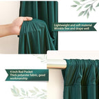 Green Backdrop Curtains 24 x 10ft for Photo Background Wrinkle Free in W4' x H10'(6 panels) in Green, alternate view 5