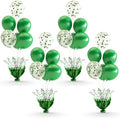 Green Balloon Table Centerpiece Kit, 4 Sets Green Balloon Stands for Tables with Metallic Star Centerpieces