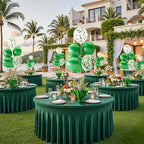 Green Balloon Table Centerpiece Kit, 4 Sets Green Balloon Stands for Tables with Metallic Star Centerpieces, alternate view 4