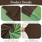 Green Brown Arch Backdrop Cover 7.2 and 6ft Party Wedding Arch Covers Stretchy Backdrop Baby Shower Bridal, alternate view 5