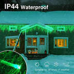 Green Christmas Icicle Lights, 33FT 360 LED 60 Drops, alternate view 6