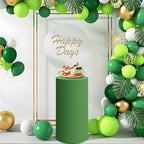 Green Cylinder Pedestal Stand Cover 1 Pcs