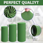 Green Cylinder Pedestal Stand Cover 1 Pcs, alternate view 3