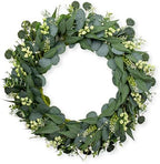 Green Eucalyptus Wreath 26 Inch Greenery Wreaths for Front Door Artificial Spring Summer Wreath with Green