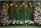 Green Floral Wall Backdrops 10x6.5ft Outdoor Outside Wedding Background Bridal Shower Bride to Be Party