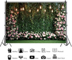 Green Floral Wall Backdrops 10x6.5ft Outdoor Outside Wedding Background Bridal Shower Bride to Be Party, alternate view 4