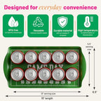 Green Game Day Melamine Serving Tray with Handles Reusable Sports Platter in Green - Game Day, alternate view 2