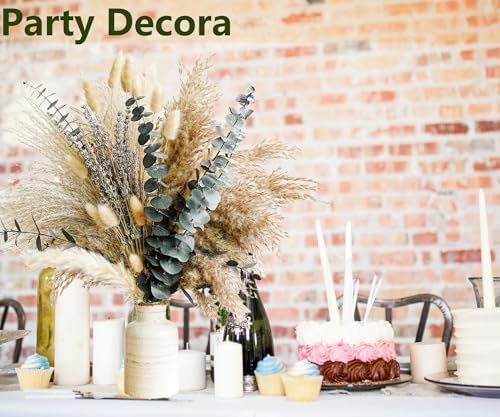 Green Pampas Grass Boho Bouquet - Exquisite Lavender and Eucalyptus Dried Flower Arrangements for Western Boho, alternate