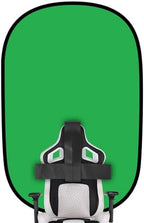 Green Screen Backdrop, 58in Portable Green Screen Chair with Stand Double Sided Foldable Green Background