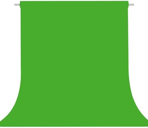 Green Screen Backdrop for Photoshoot, Fabric 8x10ft in 8x10ft