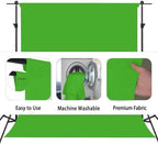 Green Screen Backdrop for Photoshoot, Fabric 8x10ft in 8x10ft, alternate view 6