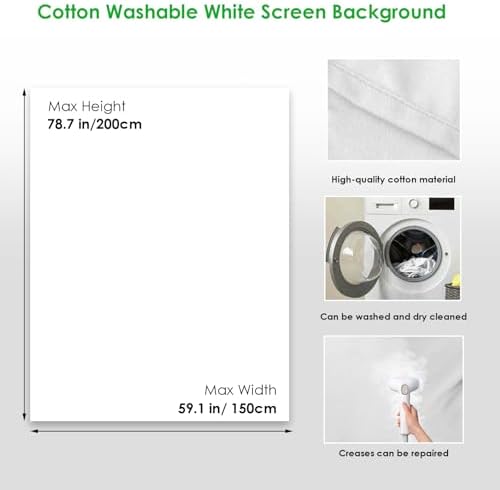 Green Screen Backdrop Kit, Portable Greenscreen Background with T-Shaped Stand, 5 Clamps & Carrying Bag for, alternate view 4
