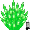 Green St Patricks Day Lights, 32.5FT 100LED Twinkle Christmas String Lights with 16 Lighting Modes, Waterproof