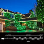 Green St Patricks Day Lights, 32.5FT 100LED Twinkle Christmas String Lights with 16 Lighting Modes, Waterproof, alternate