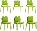 Green Stacking Conference Guest Chairs Set of 12, stackable Breakroom