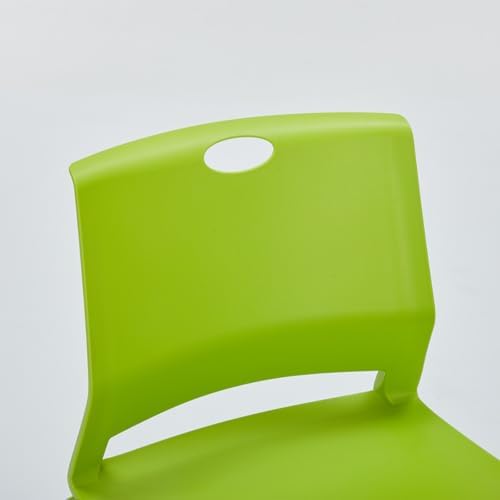 Green Stacking Conference Guest Chairs Set of 4, stackable Waiting Chairs, alternate view 5