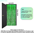 Green Tinsel Curtain Party Backdrop - 2 Packs, alternate view 4