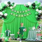 Green Tulle Backdrop Curtain for Parties Wedding,20ft x 10ft Wrinkle Free Curtain Backdrop,2 Layer Drapes for, alternate view
