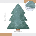 Green Xmas Tree Marble Cheese Board Charcuterie Cutting Tray Marble Serving Decorative for Decoration, alternate view 2