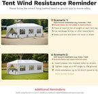 Greesum 10x30 Outdoor Canopy with 6 Side Removable Walls, Patio Camping Heavy Duty Gazebo Shelter for Party, alternate view 4